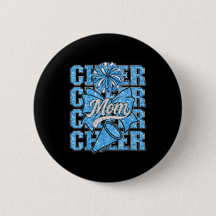 Badge Rond 5 Cm Pom-Pom Maman Mama Arc Srt Équipe de Cheerleading