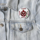 Badge Rond 5 Cm Pomegranate Heart LOVE Valentine (En situation)