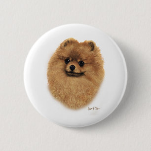 Badge Rond 5 Cm Pomeranian
