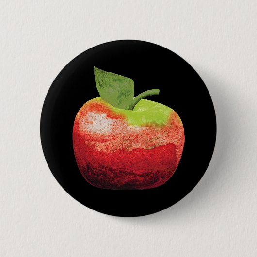 Badge Rond 5 Cm Pomme (Devant)