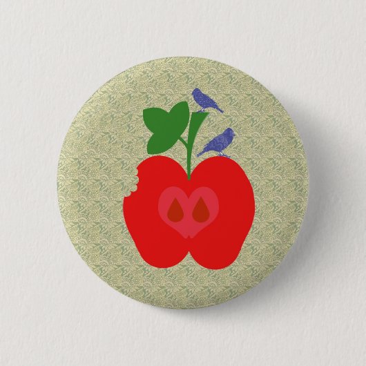 Badge Rond 5 Cm pomme d'api (Devant)