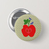 Badge Rond 5 Cm pomme d'api (Devant & derrière)