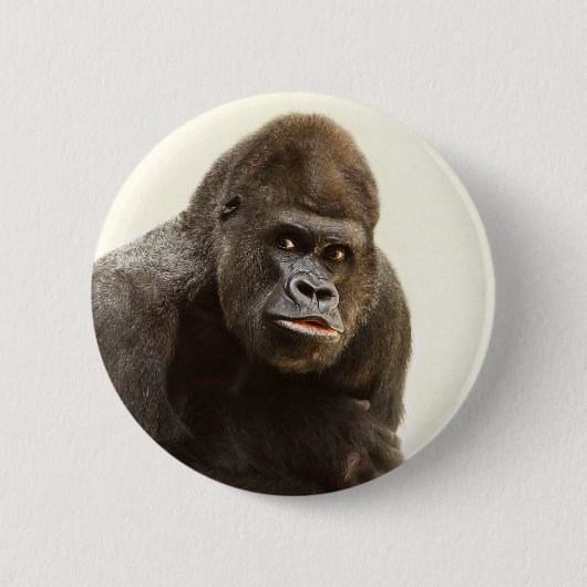Badge Rond 5 Cm Pomme de Gorille (Devant)