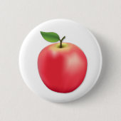 Badge Rond 5 Cm Pomme douce et juteuse  (Devant)