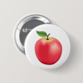 Badge Rond 5 Cm Pomme douce et juteuse  (Devant & derrière)