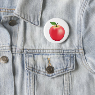 Badge Rond 5 Cm Pomme douce et juteuse