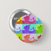 Badge Rond 5 Cm Pomme Pop Art (Devant & derrière)