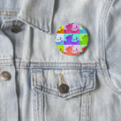 Badge Rond 5 Cm Pomme Pop Art (En situation)