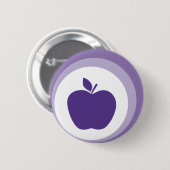 Badge Rond 5 Cm pomme pourpre (Devant & derrière)