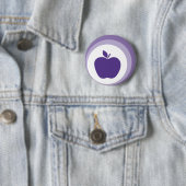 Badge Rond 5 Cm pomme pourpre (En situation)