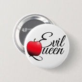 Badge Rond 5 Cm Pomme rouge maléfique (Devant & derrière)