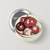 Badge Rond 5 Cm Pommes d'art pop (Devant & derrière)