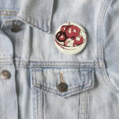 Badge Rond 5 Cm Pommes d'art pop (En situation)