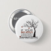 Badge Rond 5 Cm Pommes incorrectes x Pirate (Devant & derrière)