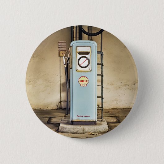Badge Rond 5 Cm pompe à essence (Devant)