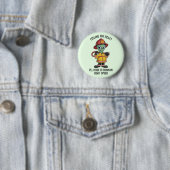 Badge Rond 5 Cm Pompier Alien (En situation)