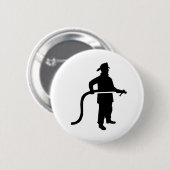 Badge Rond 5 Cm Pompier de sapeur-pompier (Devant & derrière)