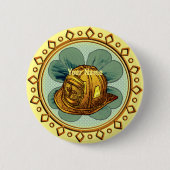 Badge Rond 5 Cm Pompier irlandais (Devant)