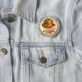 Badge Rond 5 Cm Pompier marié (En situation)