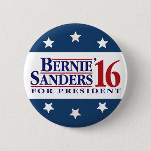 Badge Rond 5 Cm Ponceuses de Bernie pour le président