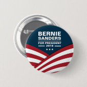 Badge Rond 5 Cm Ponceuses de Bernie pour le président 2016 (Devant & derrière)