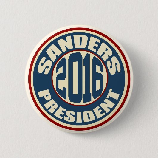 Badge Rond 5 Cm Ponceuses de Bernie pour le président en 2016 (Devant)