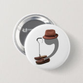 Badge Rond 5 Cm Ponctuez-moi - bouton de virgule (Devant & derrière)