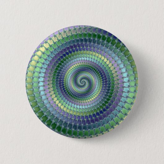 Badge Rond 5 Cm Pondering - Fractal (Devant)