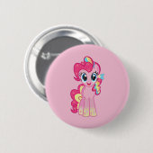 Badge Rond 5 Cm Poney (Devant & derrière)