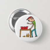 Badge Rond 5 Cm Pong de bière (Devant & derrière)