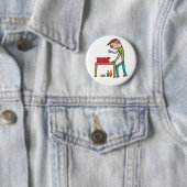 Badge Rond 5 Cm Pong de bière (En situation)