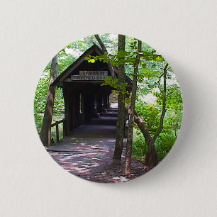 Badge Rond 5 Cm Pont couvert de Cambron, Comté de Madison, Alabama