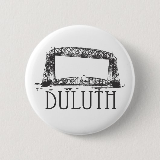 Badge Rond 5 Cm Pont d'ascenseur aérien de Duluth (Devant)