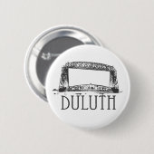 Badge Rond 5 Cm Pont d'ascenseur aérien de Duluth (Devant & derrière)