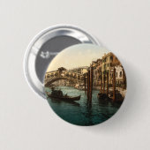 Badge Rond 5 Cm Pont I, Venise, Italie de Rialto (Devant & derrière)
