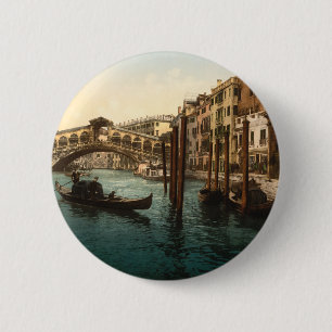 Badge Rond 5 Cm Pont I, Venise, Italie de Rialto