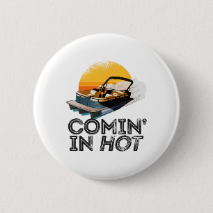 Badge Rond 5 Cm Pontoon Bateau Venir Dans Hot Fundy Boating Lake P