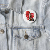 Badge Rond 5 Cm Pony de la Saint Valentin (En situation)