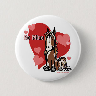 Badge Rond 5 Cm Pony de la Saint Valentin