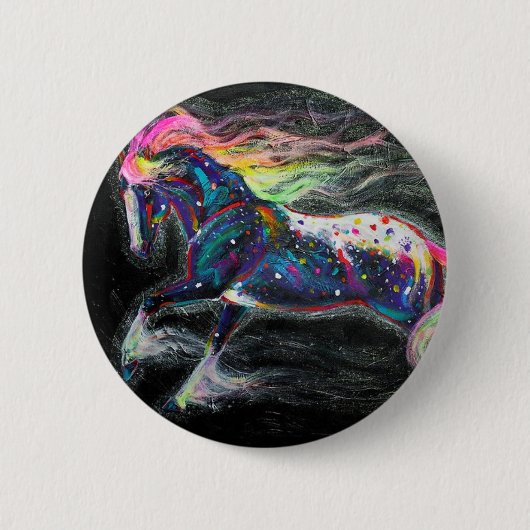 Badge Rond 5 Cm Pony Pin Starborn (Devant)