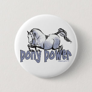 Badge Rond 5 Cm Pony Power