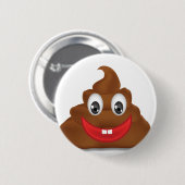 Badge Rond 5 Cm poo emojis (Devant & derrière)