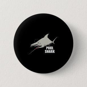 Badge Rond 5 Cm Pool Shark Billiards Conception Pour Le Joueur De