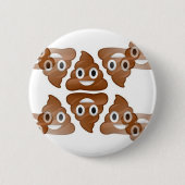 Badge Rond 5 Cm poop emojis (Devant)