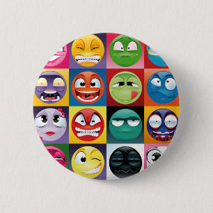 Badge Rond 5 Cm pop art emojis