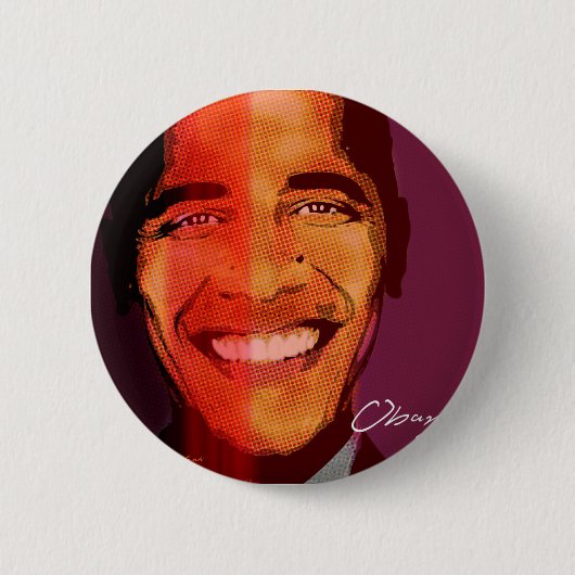 Badge Rond 5 Cm Pop_Barack_Obama (Devant)