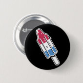 Badge Rond 5 Cm pop roquette rétro (Devant & derrière)