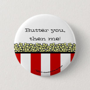 Badge Rond 5 Cm Popcorn