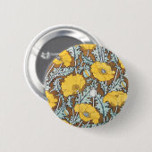 Badge Rond 5 Cm Poppy art Illustration Flower Pattern (Devant & derrière)