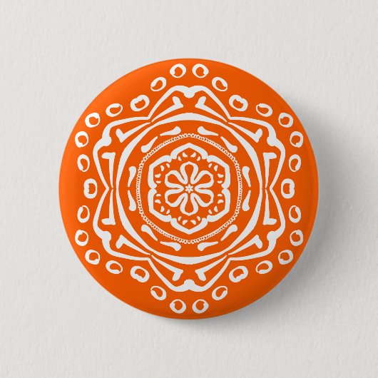 Badge Rond 5 Cm Poppy Mandala (Devant)